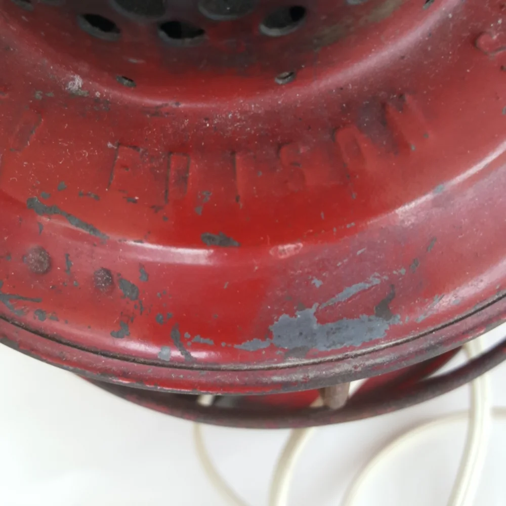 Lantern Railroad Red Electric Vintage Metal Handlan St. Louis Patio Deck